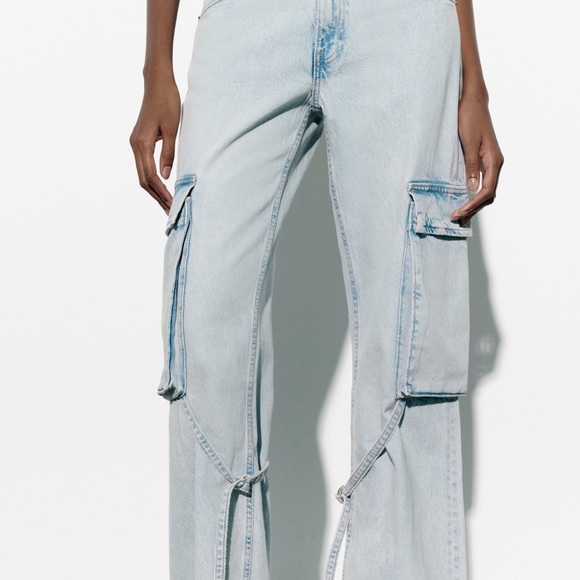 Zara TRF Cargo mid rise jeans - Picture 6 of 6